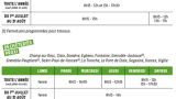 horaire estival_la metro